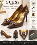 SCARPE GUESS TOMAIA PELLE ALT. TACCO 9 CM - foto 4