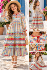 ABITO VESTITO FOLK 3-4 ANNI – Image 2