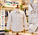CAMICIA BIMBO LIVING KIDS 7 ANNO TAGL. 30 COTONE - immagine 3