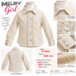 CAMCIA MELBY GIRL 4 ANNI FILO ORO - Image 2