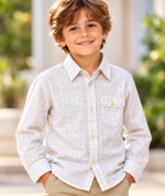 CAMICIA BIMBO LIVING KIDS 7 ANNO TAGL. 30 COTONE - immagine 2