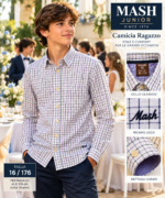 CAMICIA RAGAZZO 15 ANNI 116 CM BY MASH 100 % COTONE