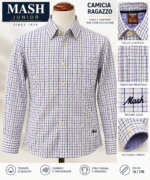 CAMICIA RAGAZZO 15 ANNI 116 CM BY MASH 100 % COTONE - immagine 3