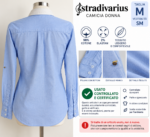 CAMICIA STRADIVARIUS Taglia M, 98% cotone, 2% elastan - immagine 3