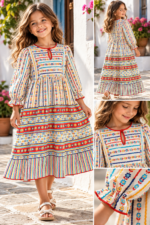 ABITO VESTITO FOLK 3-4 ANNI – Image 3