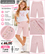 PANTALONCINI SARABANDA 7 ANNI ROSA - Image 3