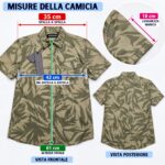 Camicia a Maniche Corte da Ragazzo Antony Morato - Fantasia Militare/Foglie