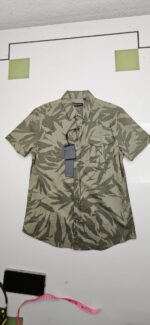Camicia a Maniche Corte da Ragazzo Antony Morato - Fantasia Militare/Foglie