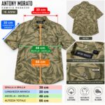 Camicia a Maniche Corte da Ragazzo Antony Morato - Fantasia Militare/Foglie