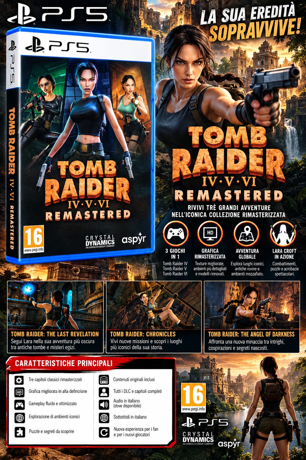 Tomb Raider IV-VI Remastered (PS5) Tomb Raider IV-VI Remastered (PS5)