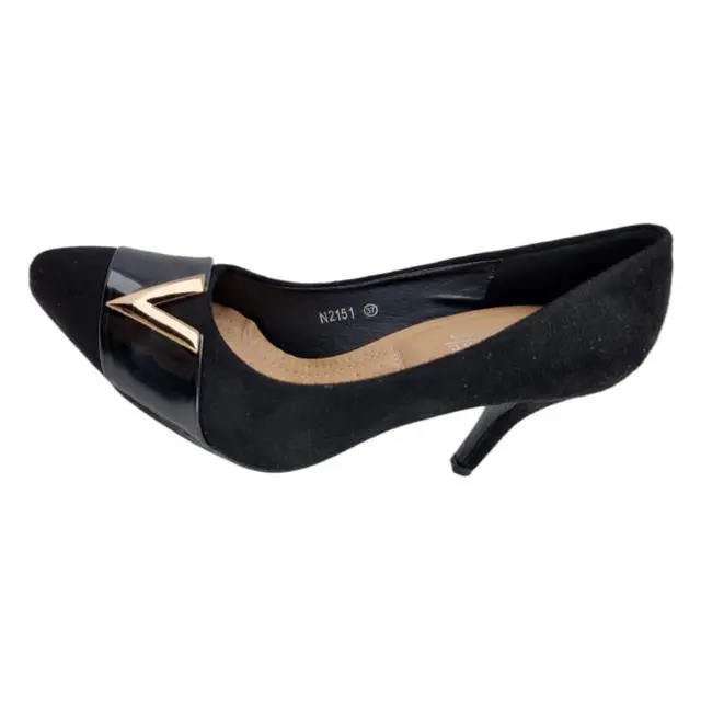 SCARPE DONNA  DECLOTE' VERA PELLE CAMOSCIO NERO BY FELIROSE 37